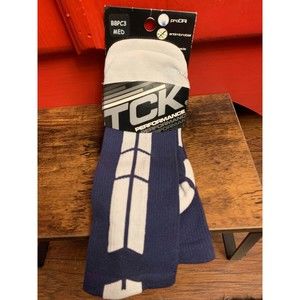 NEW in Packge TCK Navy White All Sport Socks Pro Dri Anti Microbial W 7-10 M 6-9